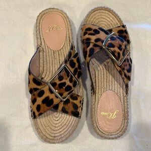 J Crew  Leopard Print Espadrilles